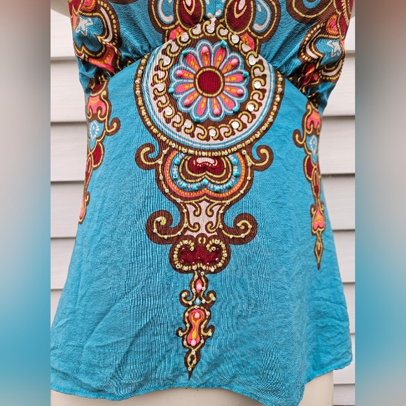 Nannette Lepore Beaded Boho Halter - Picture 9 of 16